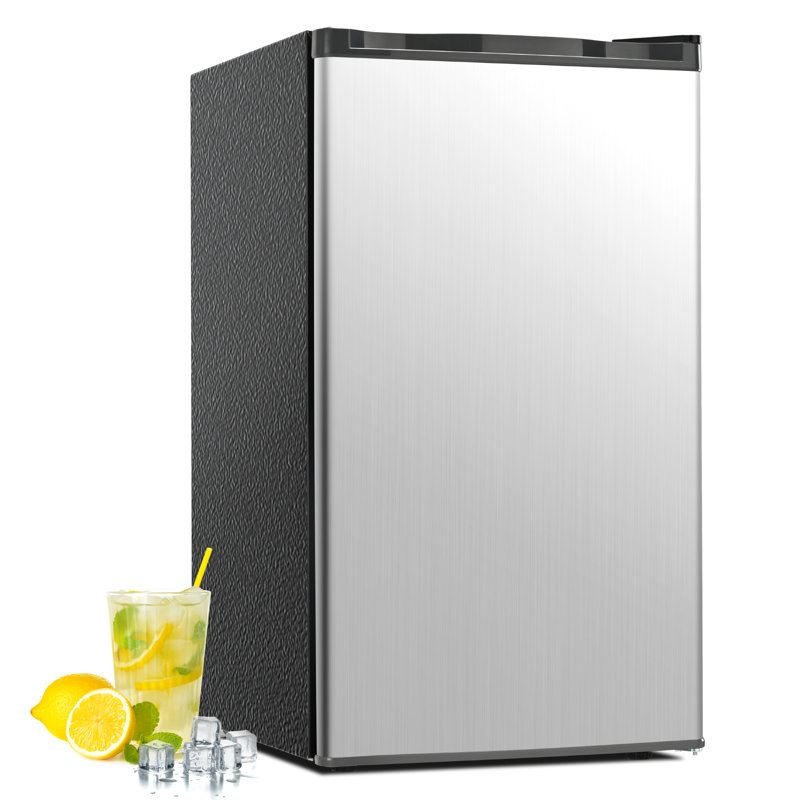 Simzlife 3.2 cu. ft. Freestanding Small Fridge with Freezer for